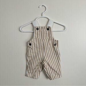 Carter’s White and Beige Overalls NB